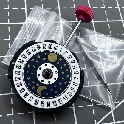 2 Stück Miyota 2005 Quarz Uhrwerk Japan Mondphase Doppelkalendar