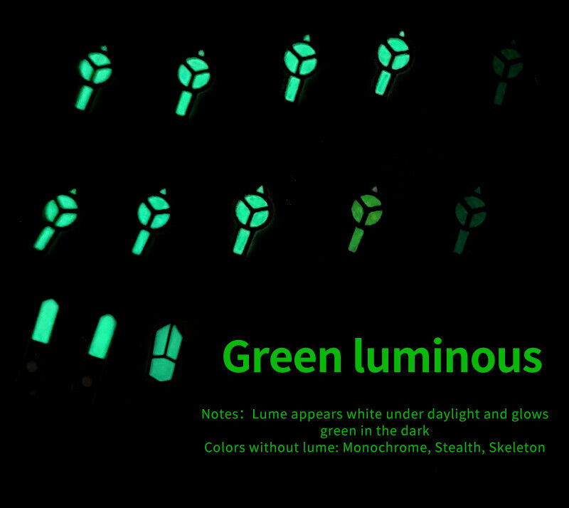 Luminous hour hands for SKX007/SKX009 watches, compatible with 7s26, 6r15, NE15 movements.