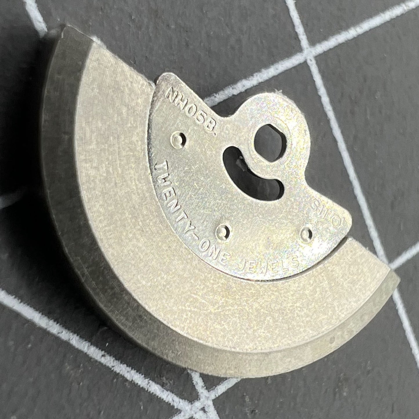 Masse oscillante à rotor argenté générique pour mouvement NH05A/NH05B