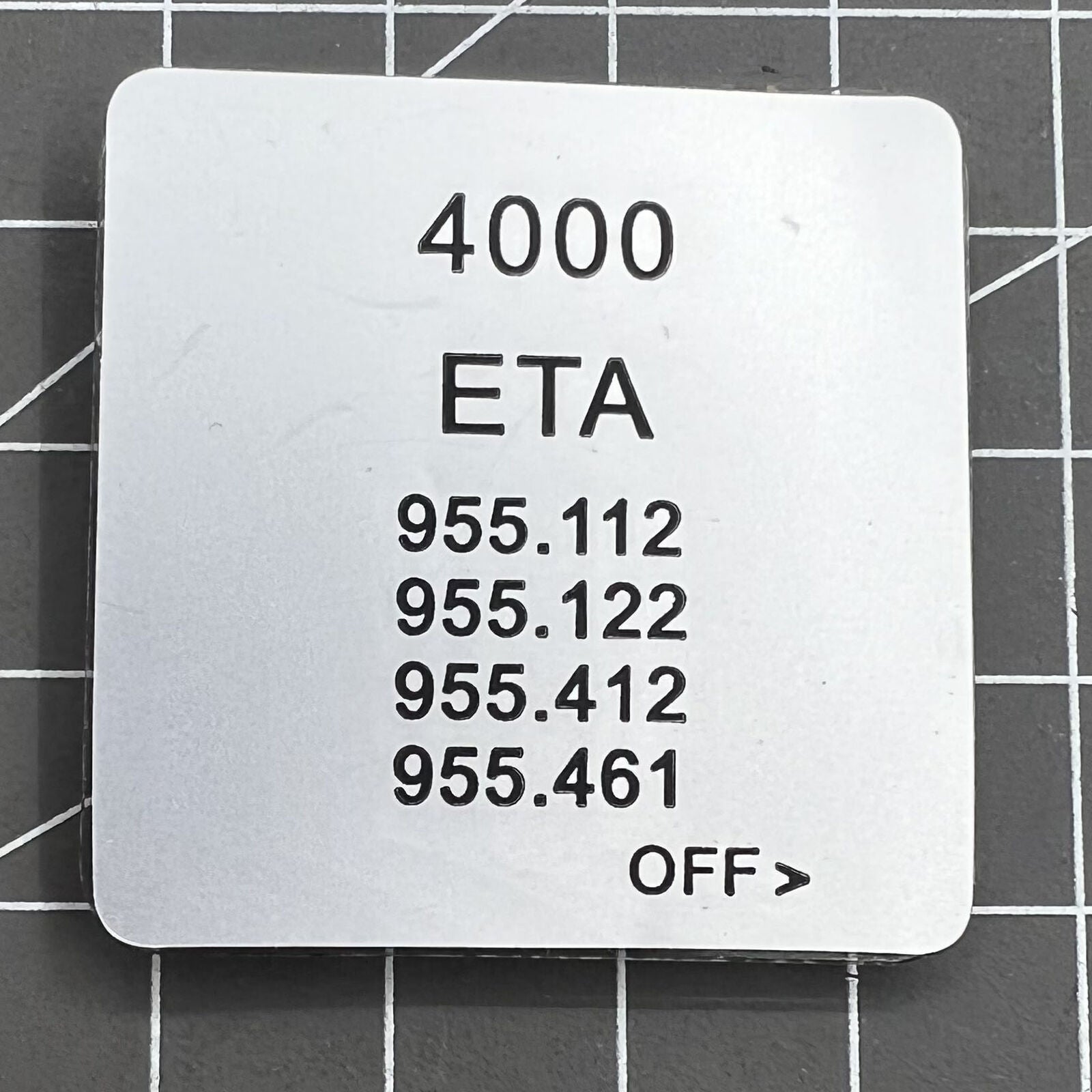 Circuit board for ETA 955.112 quartz watch movement, ensuring precise timekeeping by brand ETA.