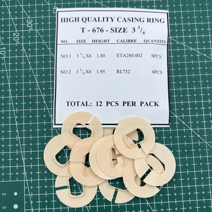 #T-676-SIZE 3.75 12 STÜCK 2 Ligne Größen Uhrwerkgehäuse Abstandshalter Gehäuseringhalter