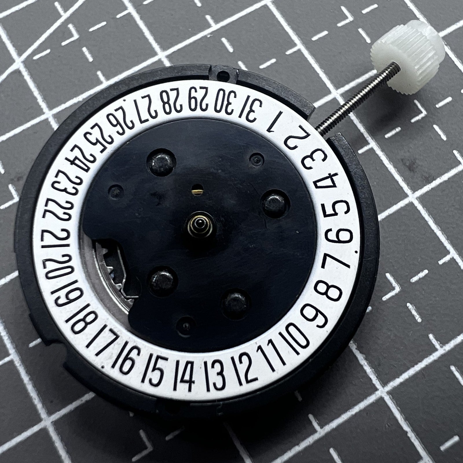 Swiss ETA804.192 Quartz watch movement with date display at 6 o'clock for precise timekeeping