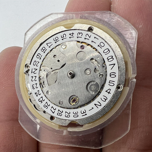 Shanghai 8120 mechanical watch movement for disassembled practice by China brand, detailed gears visible