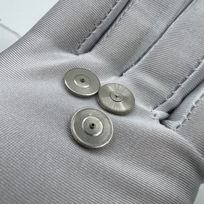 Complete barrel with mainspring for SW200 watch movement, high-quality generic replacement part.