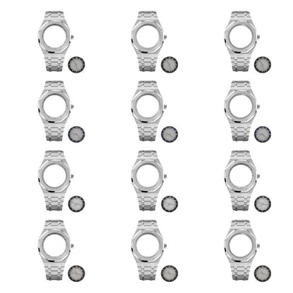 41MM Watch Case + Strap + Dial + Watch Hands for NH70 Modified Case