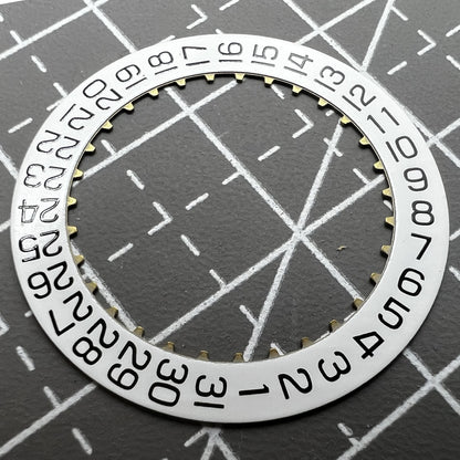 Datumscheibe Weiß Generic Date@3 für ETA 2824-2 Uhrwerk