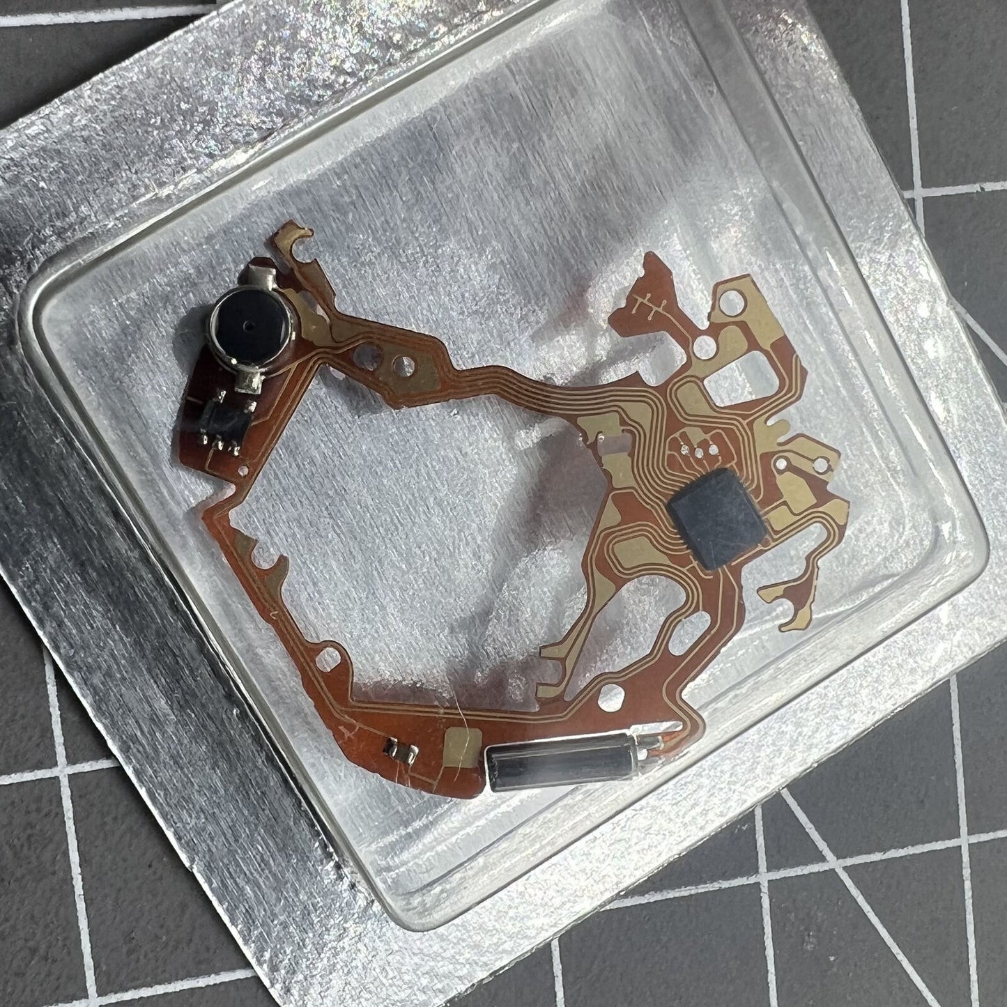 Replacement watch movement circuit board for YM62 model, ensuring precise timekeeping and durability.