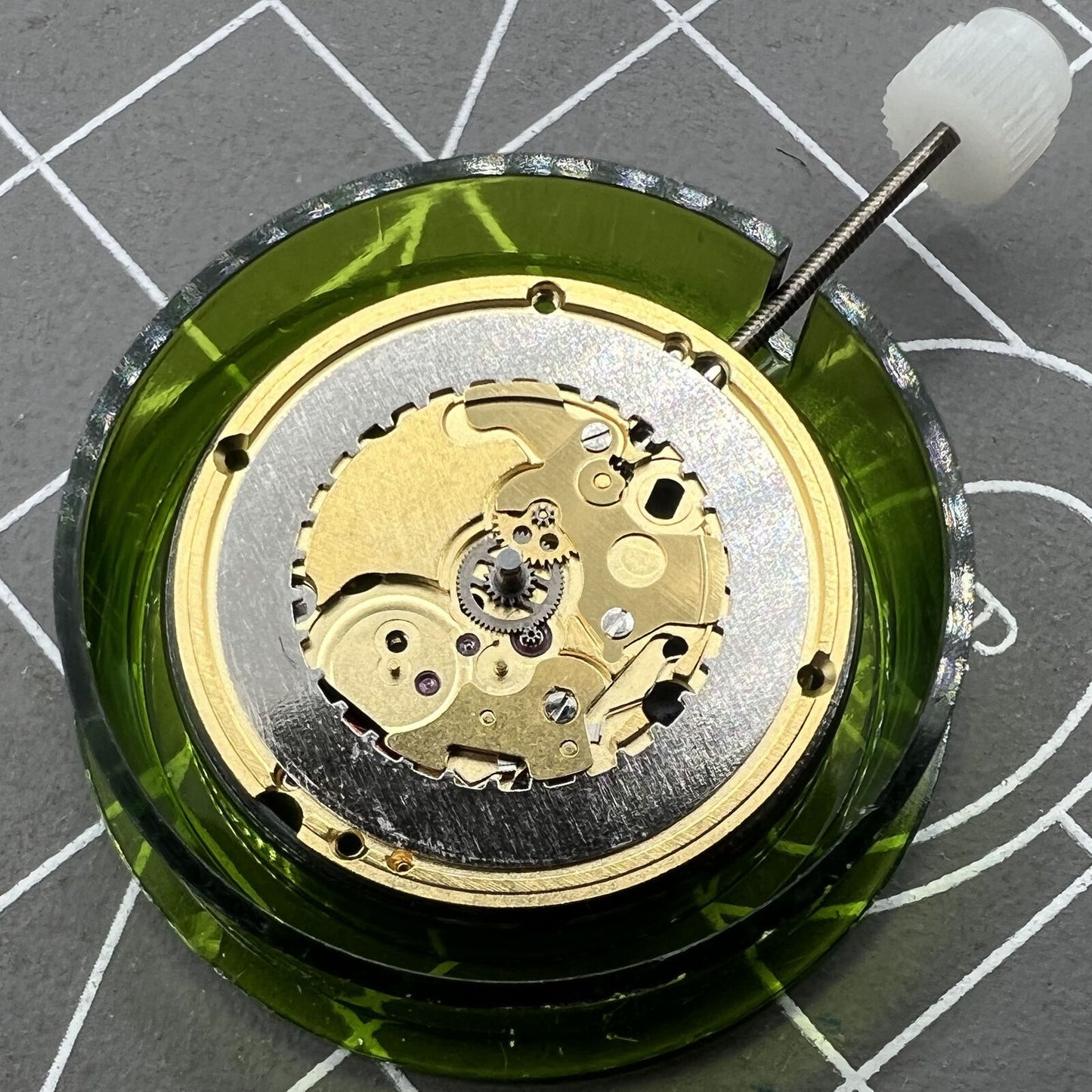 ETA 256.111 quartz watch movement by ETA, V8 replacement without dial for watch repair.