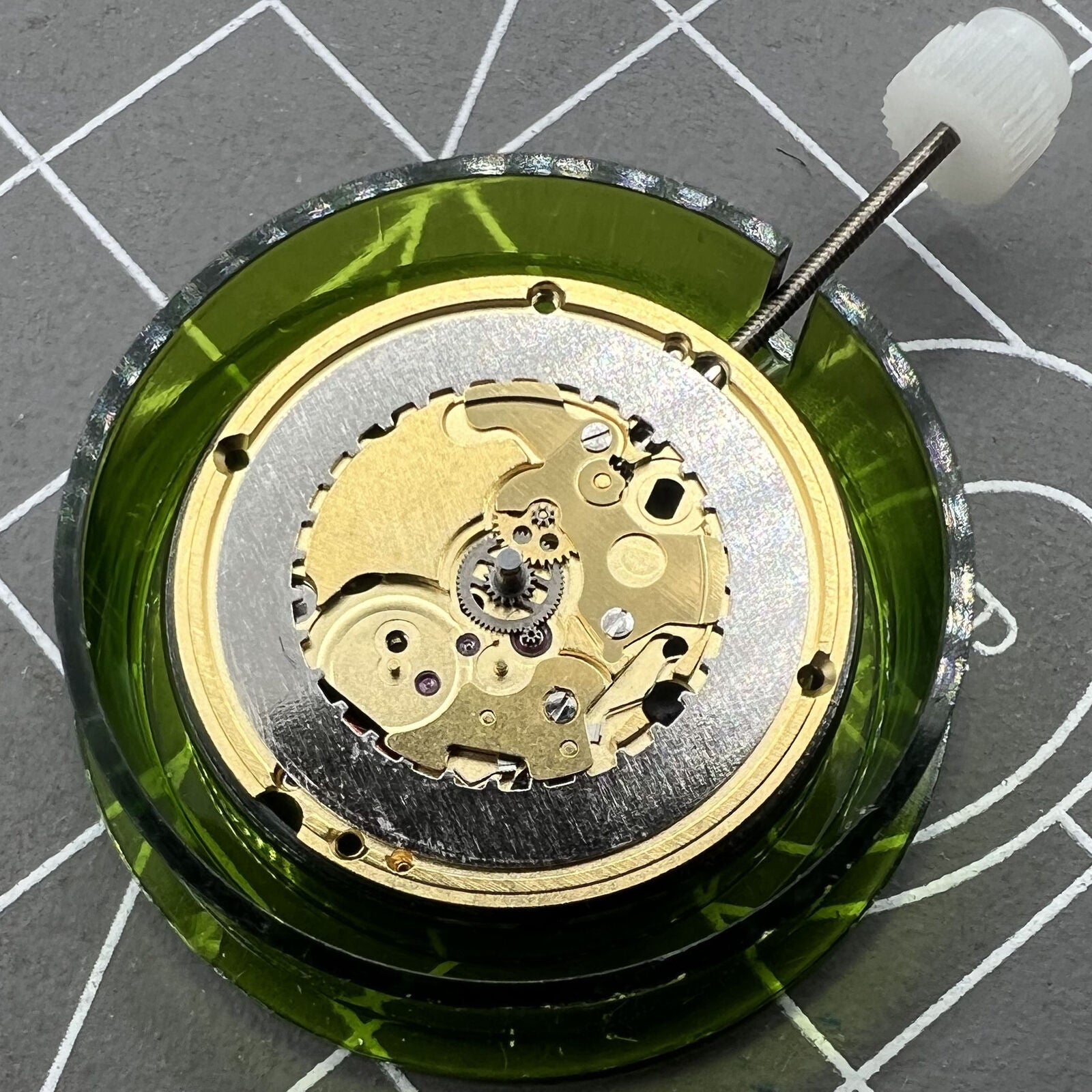 ETA 256.111 quartz watch movement by ETA, V8 replacement without dial for watch repair.