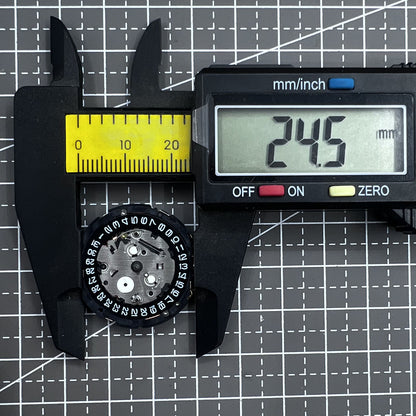 Seiko Japan 5T82A quartz movement for precise timekeeping in watch accessories.