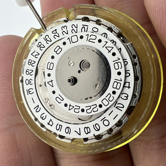 Asian Mingzhu GMT2813 watch movement showing automatic mechanical dual time zone functionality.