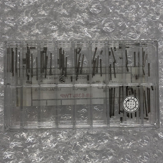 AB-638NTWP stainless steel notched tubes with pins for watch band repairs, 60pcs/box.