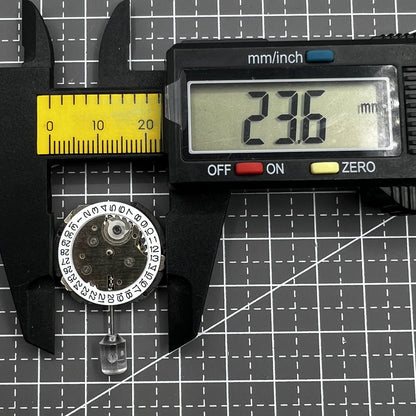6EC1 quartz watch movement with date display at 3 o'clock, precise timekeeping by 6EC1 brand.