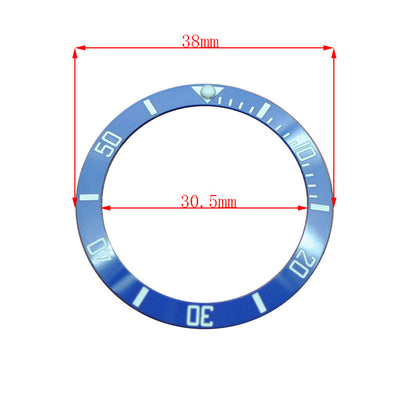 38mm ceramic GMT watch bezel for men's repair, durable and stylish accessory.