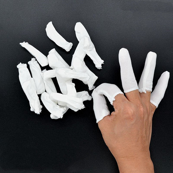 New Natural Cotton Disposable Finger Cots Sets Watch Repair Sweatproof Non-slip