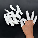 New Natural Cotton Disposable Finger Cots Sets Watch Repair Sweatproof Non-slip