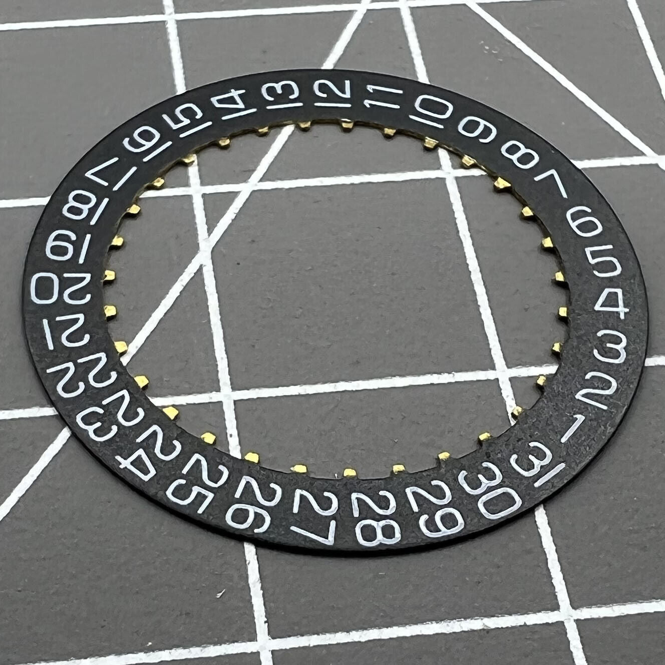 China Made 2824 black date wheel for ETA2824 watch movement, precise watch repair component.