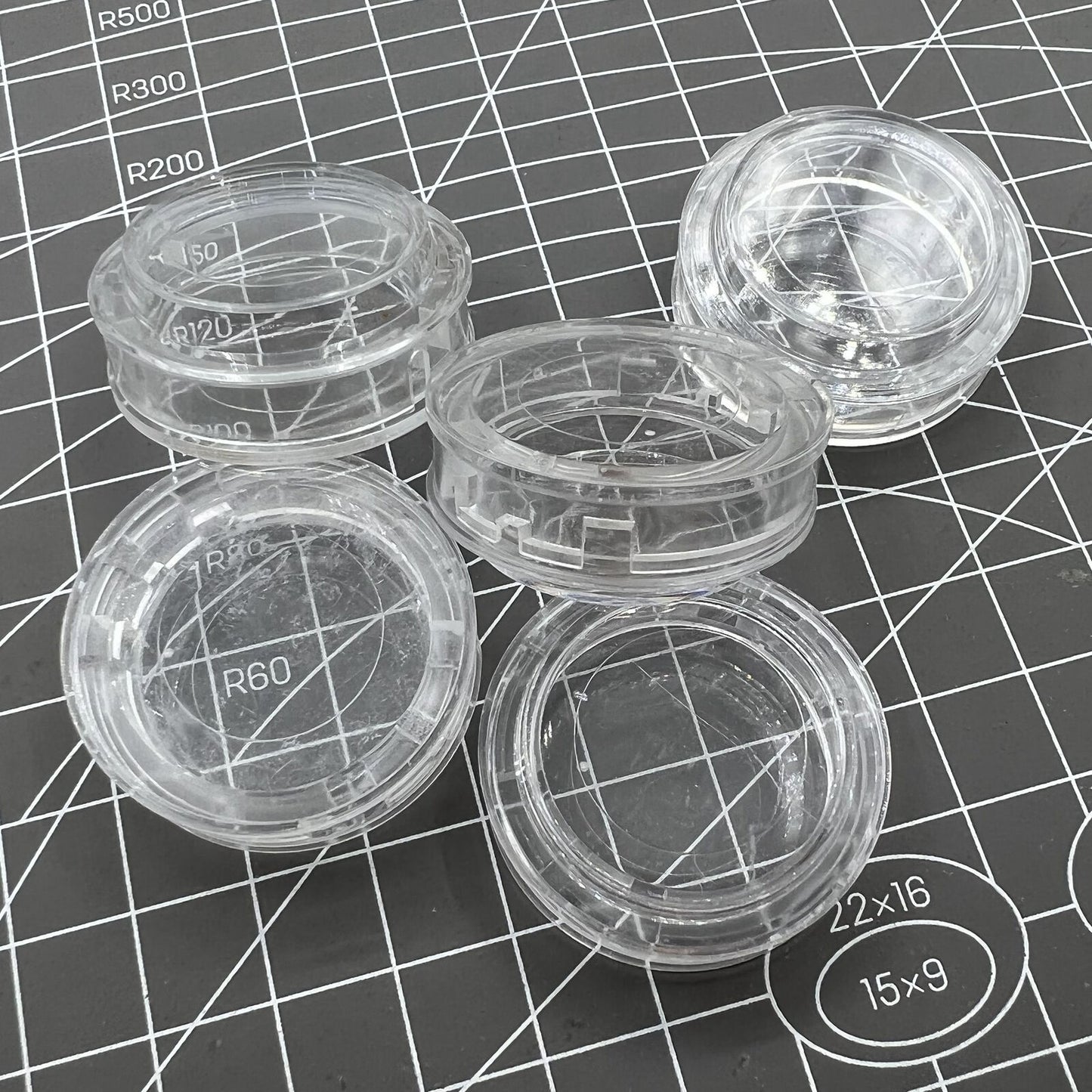 Boîtes de rangement en plastique pour mouvements de montres, grandes ou petites, 10/30/50 pièces 