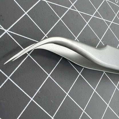 Swiss Bergeon 7026-7 Antimagnetische Pinzette Feine gebogene Spitzen