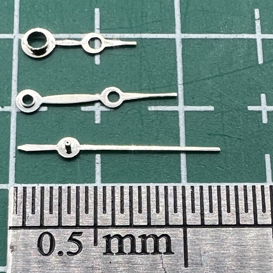 Blue set of watch hands for Miyota 2035 movement, lengths 12mm/10mm/7mm, brand NO.1242.