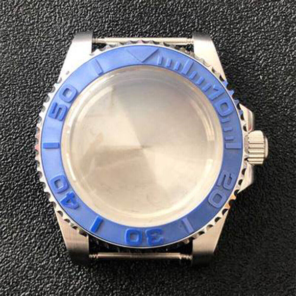 316L Stainless Steel Watch Case SUB Convex Sapphire Glass 40mm For NH35/NH36
