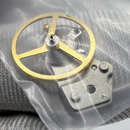 Balance wheel with splint for China Made Dandong 7750 watch movement, 28800 bph, precision mechanical part.