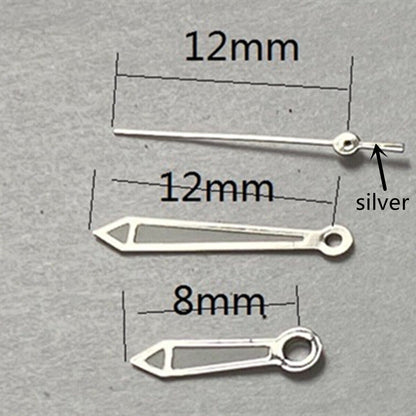 mm Leuchtende gr�ne Pfeiluhrzeiger, 2 Sets f�r Miyota Uhrwerke Modelle 2315, 2035, 2036, Ersatzteile