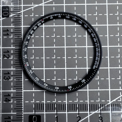 Schwarzer Metallring 37x31,5x1,7 mm, modifiziert f�r Watch Accessories, langlebig und stilvoll.