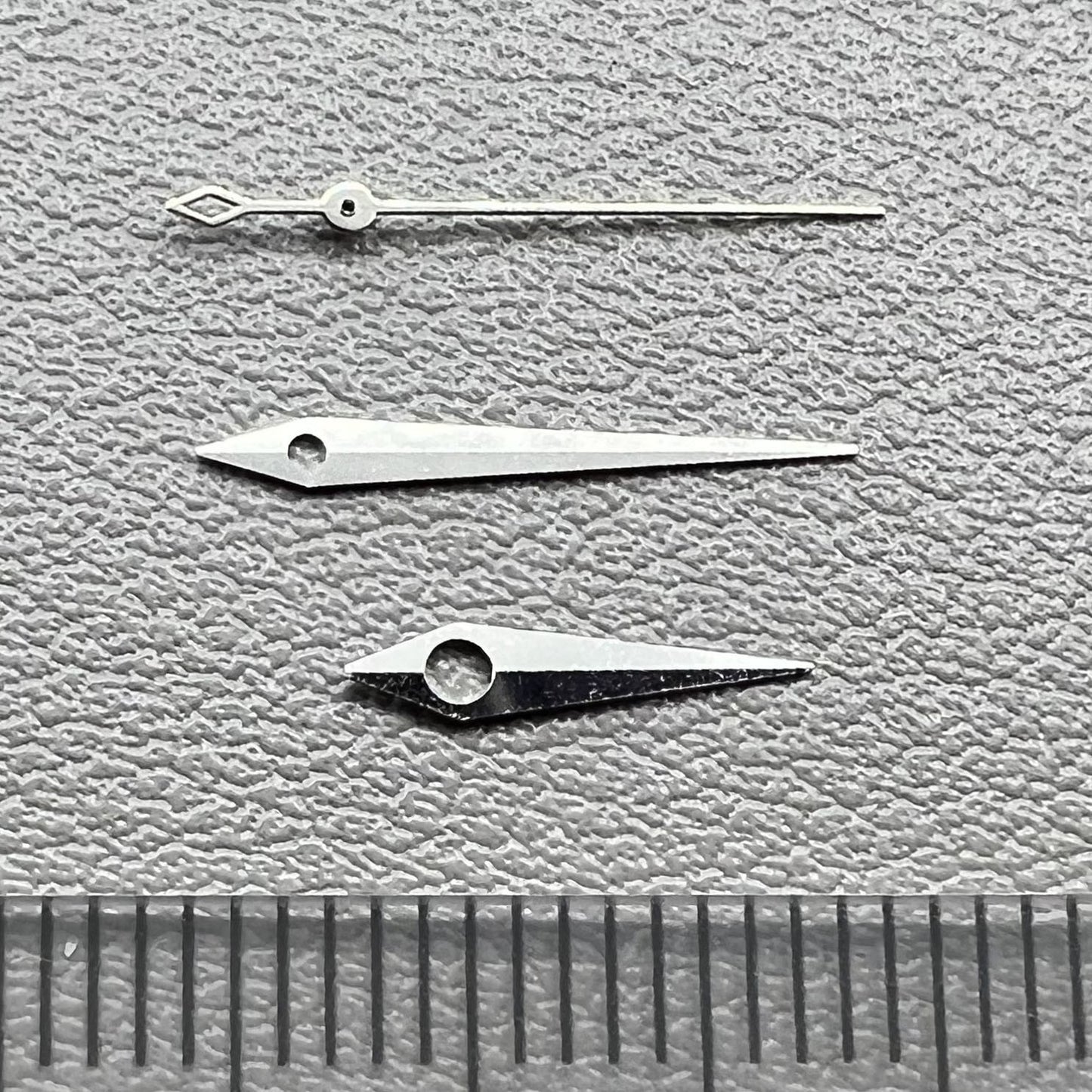 Silver cocktail-style watch hands set, compatible with NH35/36, NH38, NH72, NH70 movements.