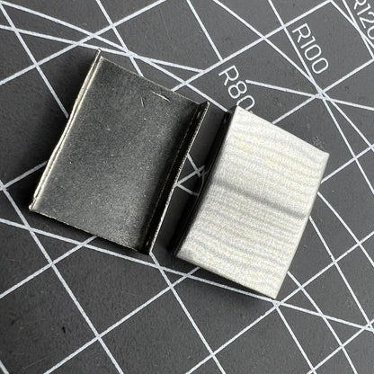 Set of 18 silver 3-fold watch strap buckles extenders in 9 sizes, perfect for versatile watch adjustments.