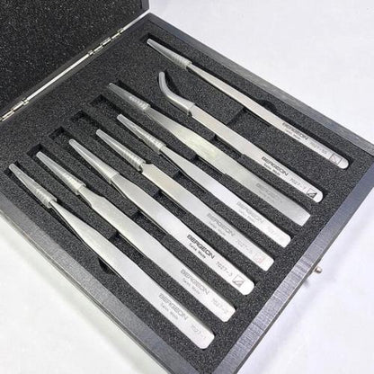 Bergeon 7027 Sortiment INOX Edelstahl, getrimmte Oberfläche