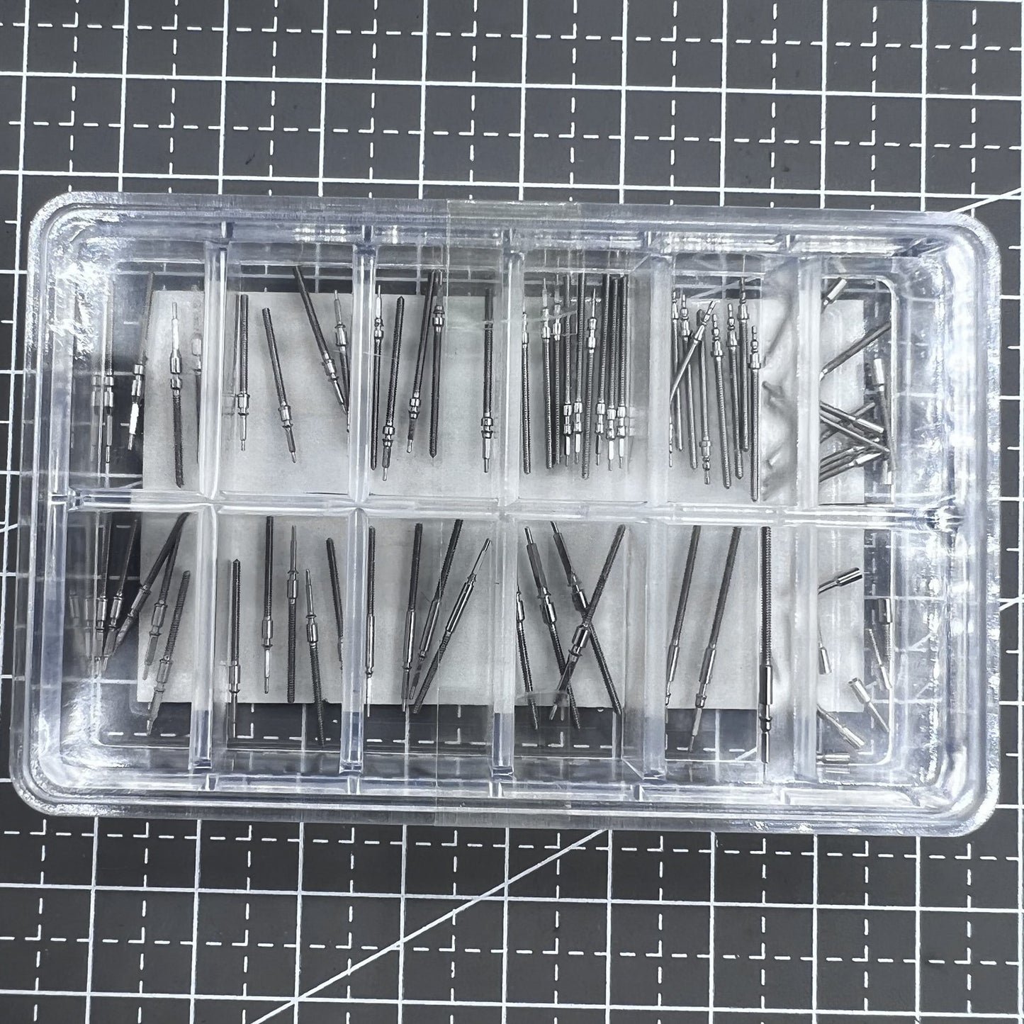 Assorted Watch Winding Stem Generic for Different Watch Movement Stainless Steel