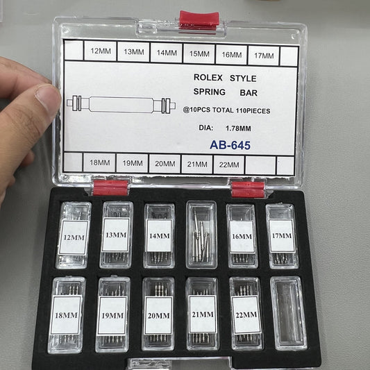 Kit de réparation de montres avec barrettes à ressort de style RLX, 110 pièces de diamètre 1,78 mm