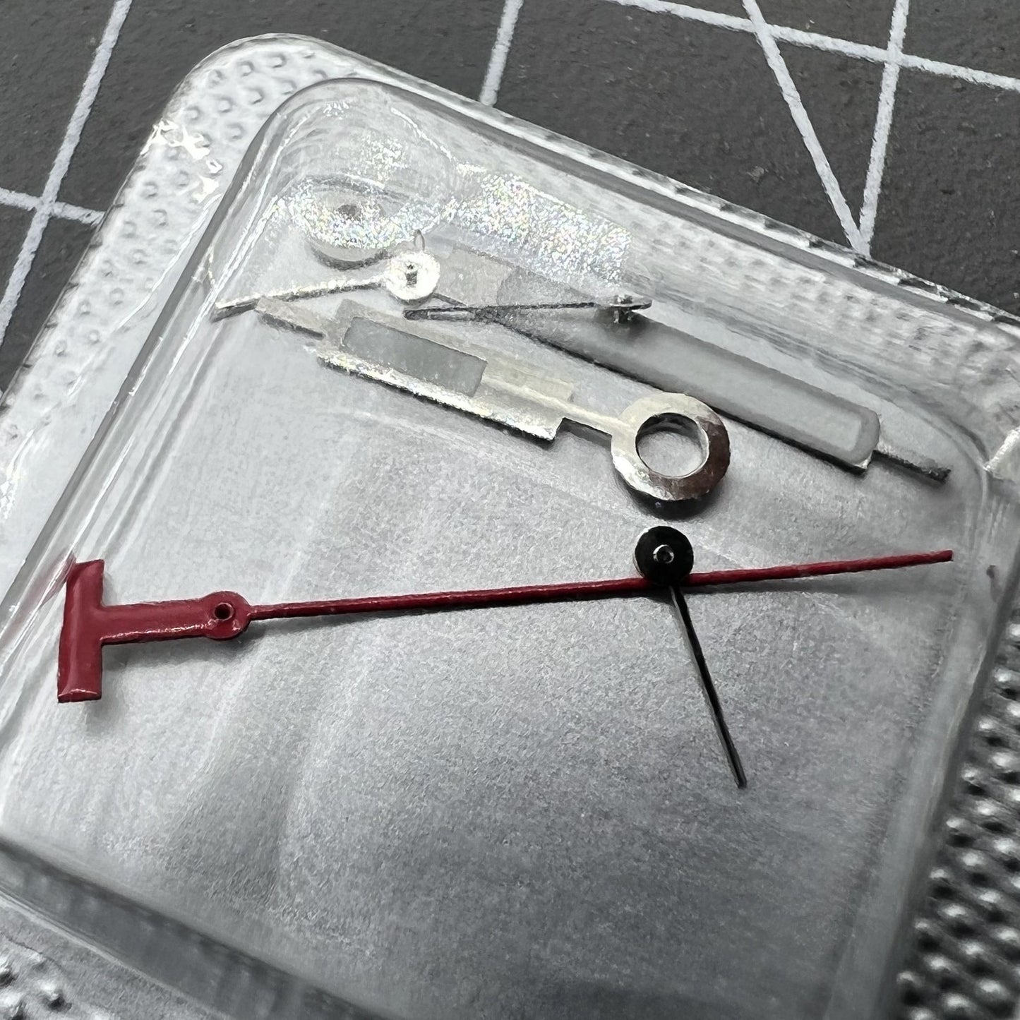 Grünes Leuchtziffern Silberrand Uhrzeigerset passend ETA G10.211 G10.212