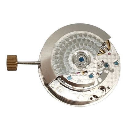 Asian 7750 automatic chronograph watch movement with single calendar and seconds subdial, ETA style.