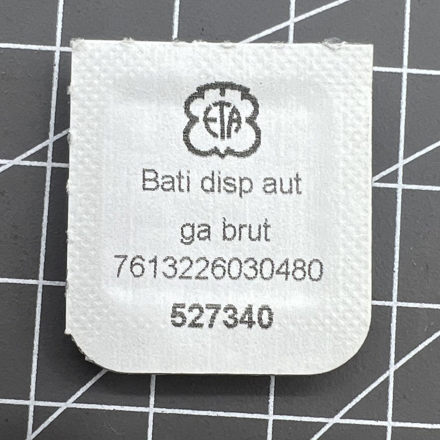 Golden automatic watch wheel bridge for ETA 2671 movement, Swiss Made precision spare part.