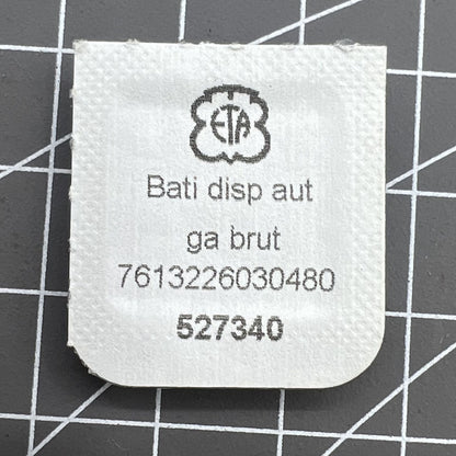 Golden automatic watch wheel bridge for ETA 2671 movement, Swiss Made precision spare part.