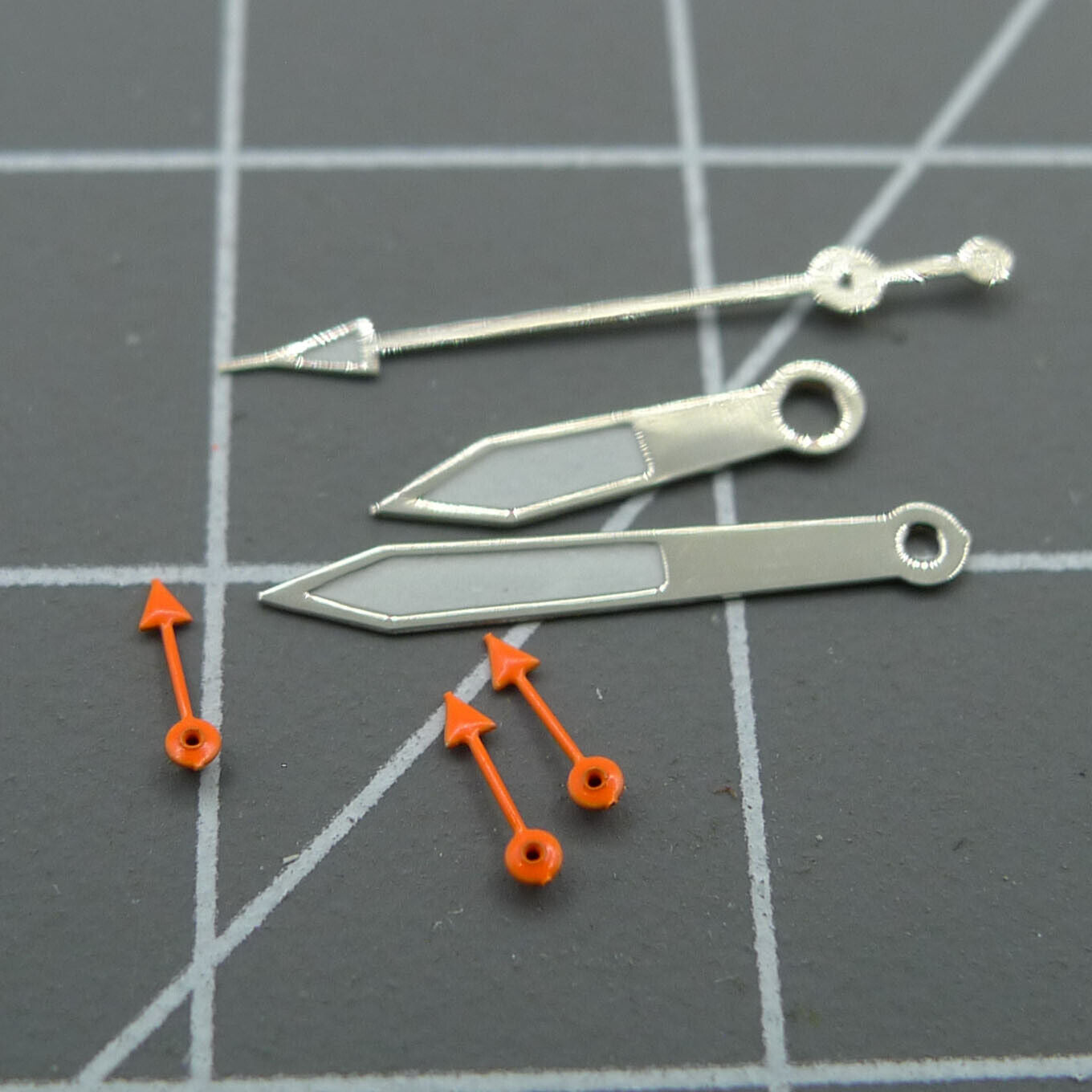 Orange small second hand for Miyota OS10 OS20 OS60 OS80 watches, 13mm length, precise fit and vibrant color.