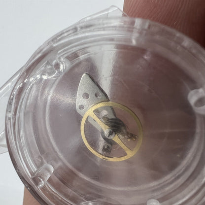 Japan Made Silver complete balance wheel with splint for Miyota 8N24 watch movement, precision component.