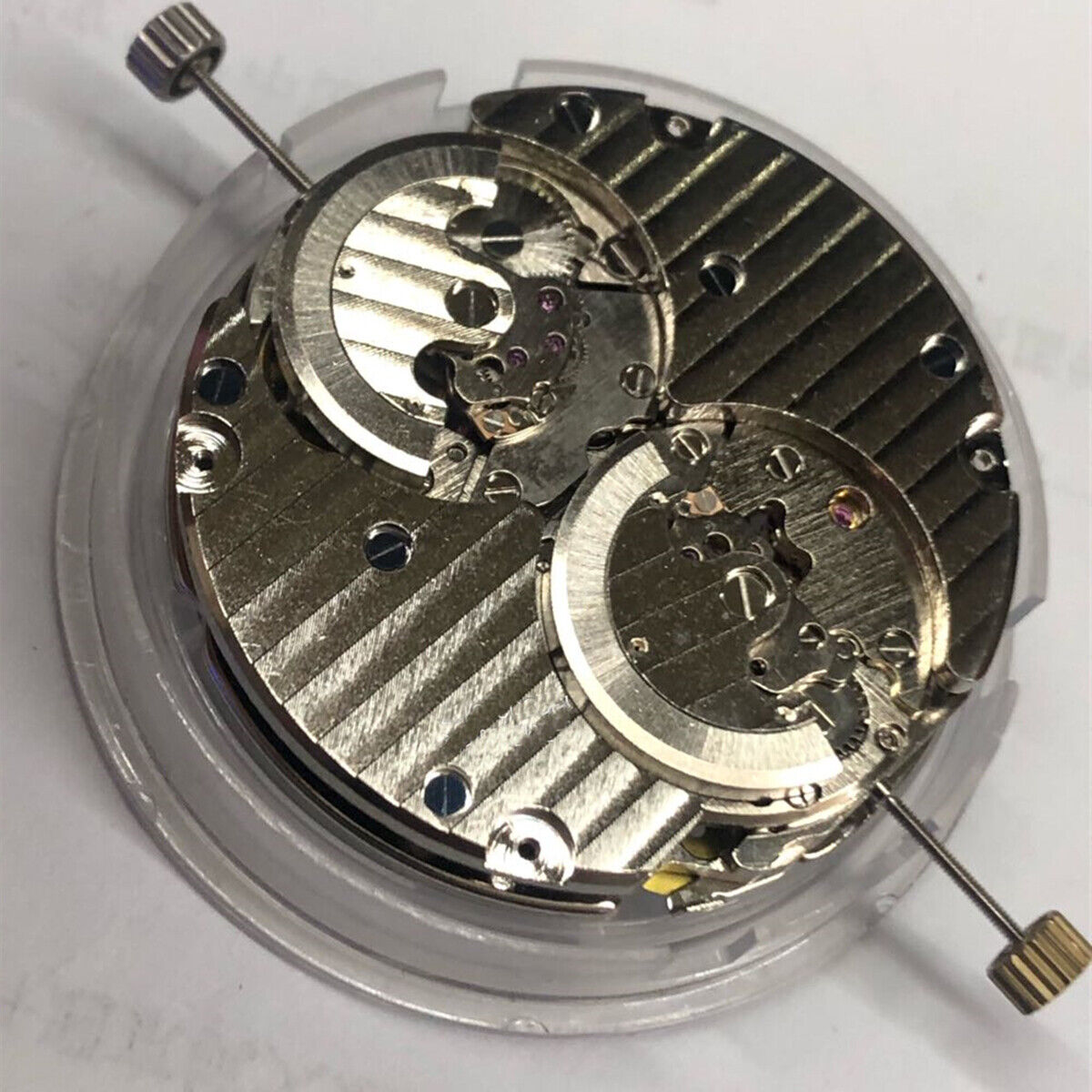 Tianjin Seagull ST6 automatic movement with dual watch stems, precision Chinese craftsmanship.