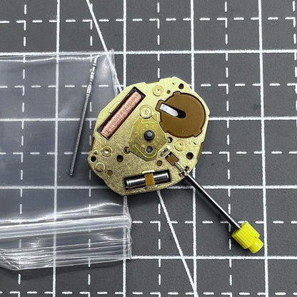 2 Stück Goldenes Japan Miyota GL20 Quarzuhrwerk mit 2 Zeigern