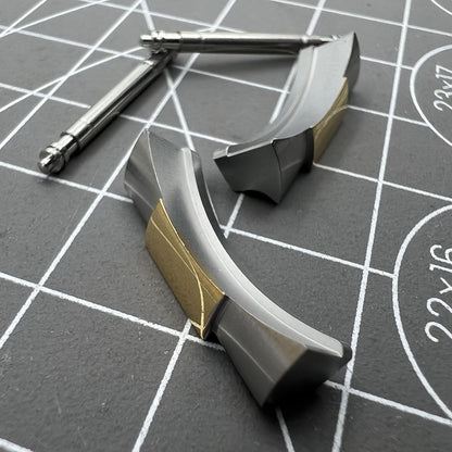 Curved end links for Daytona watch band, 20/21mm width, seamless bracelet fit