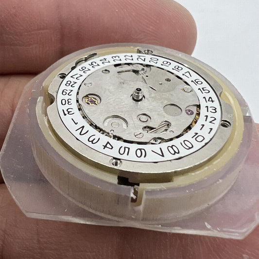 Shanghai 8120 mechanical watch movement for disassembled practice by China brand, detailed gears visible