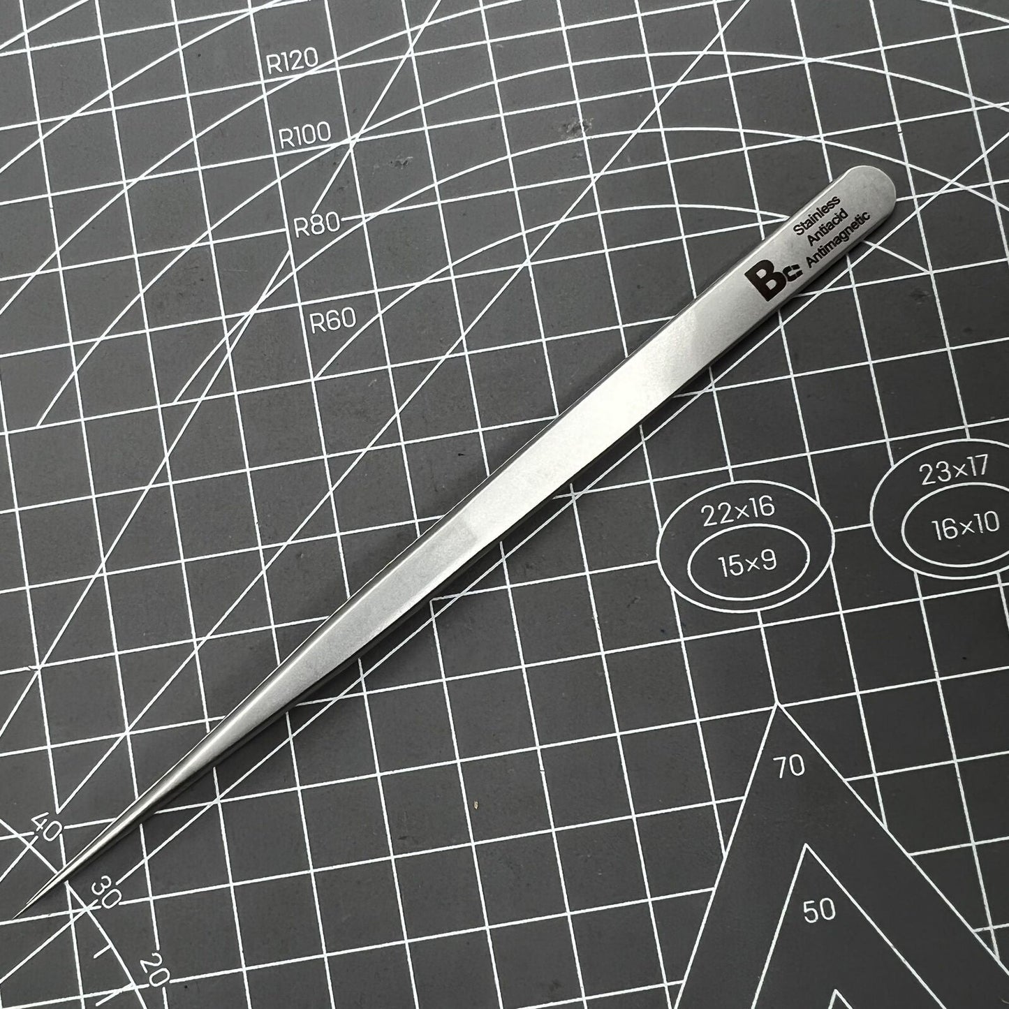 Swiss Bergeon 7026-SS Antimagnetische Pinzette Schmale und feine Spitzen