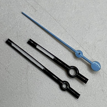 Aiguilles de montre noires bleu ciel de 12 mm pour mouvement à quartz Miyota 7T35