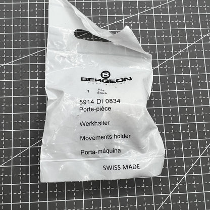 Bergeon Reversible Movement Holder BG 5914 DI 0834 mit Knopf für OMEGA ETA Uhrwerke