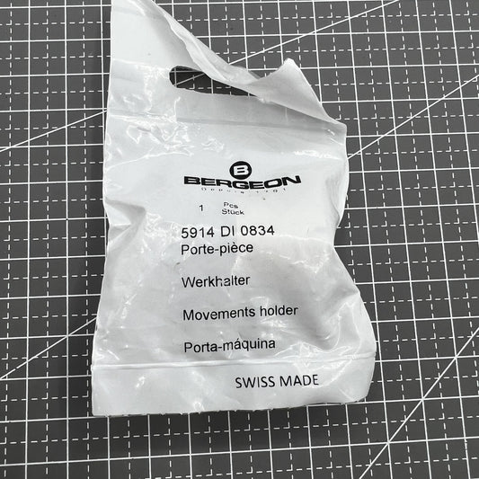 Bergeon Reversible Movement Holder BG 5914 DI 0834 mit Knopf für OMEGA ETA Uhrwerke
