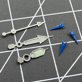 Blue Small Second Luminous Silver Trim Watch Hand for Miyota OS10 OS20 OS60 OS80