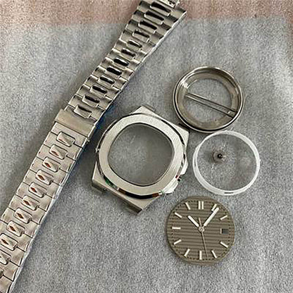 41mm Watch Case+Strap+Hands+Dial for NH35/36/4R Automatic  Sapphire Glass Case