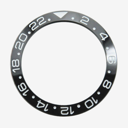 38mm Ceramic Watch Bezel For GMT Mens Watch Accessories Watch Repair Part